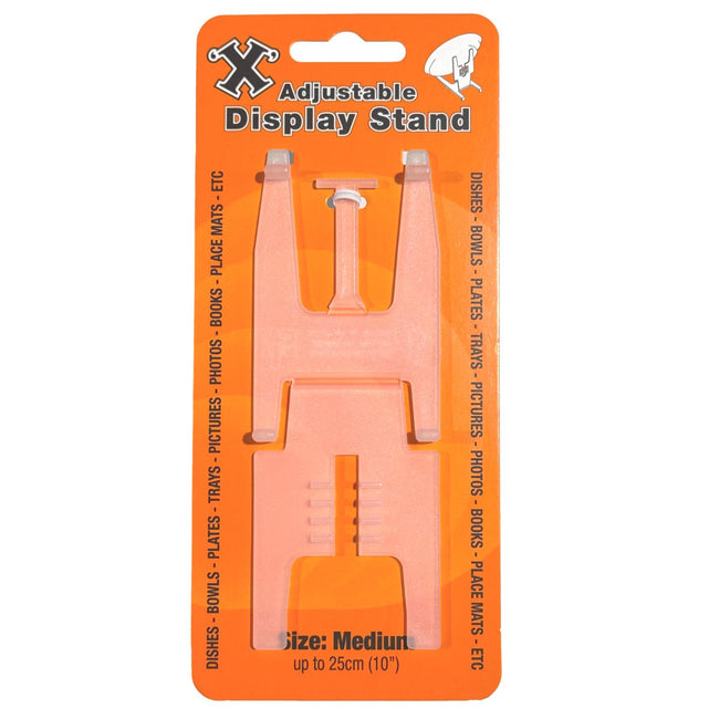 X Medium Adjustable Display Stand For Plates, Books, Photos, Mats 25cm