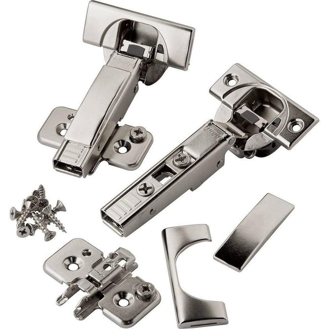 Blum 71B3550 Soft-Close Hinge & 173H7100 Plate & Covers x 8 110 Degree Overlay