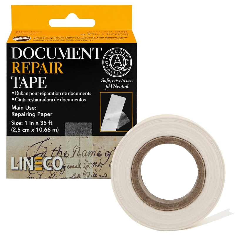 Lineco Document Repair Tape Self Adhesive Transparent 2.5cm x 10.6m 