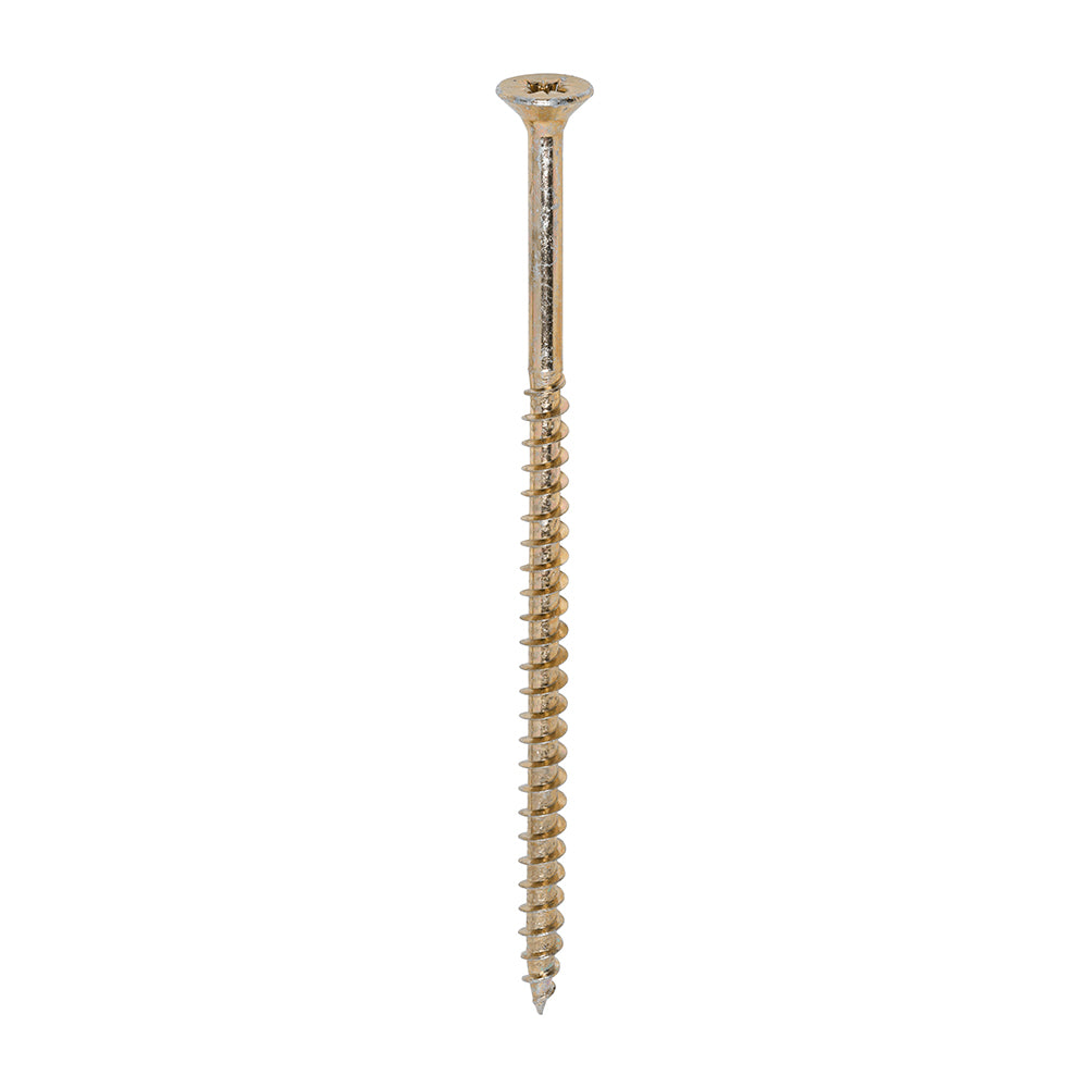 TimCo 5.0 x 100mm Yellow Wood Screw Pozi CS (100 Pack)