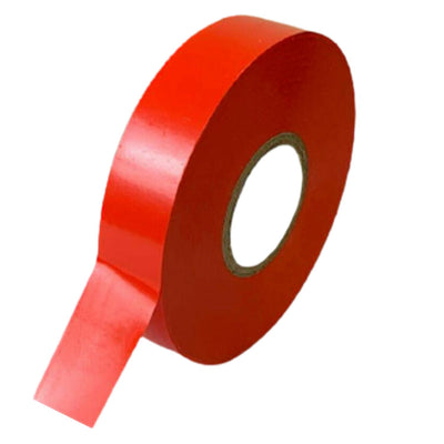 Electrical Insulation Tape PVC Flame Retardant Red 20m (5 Pack)