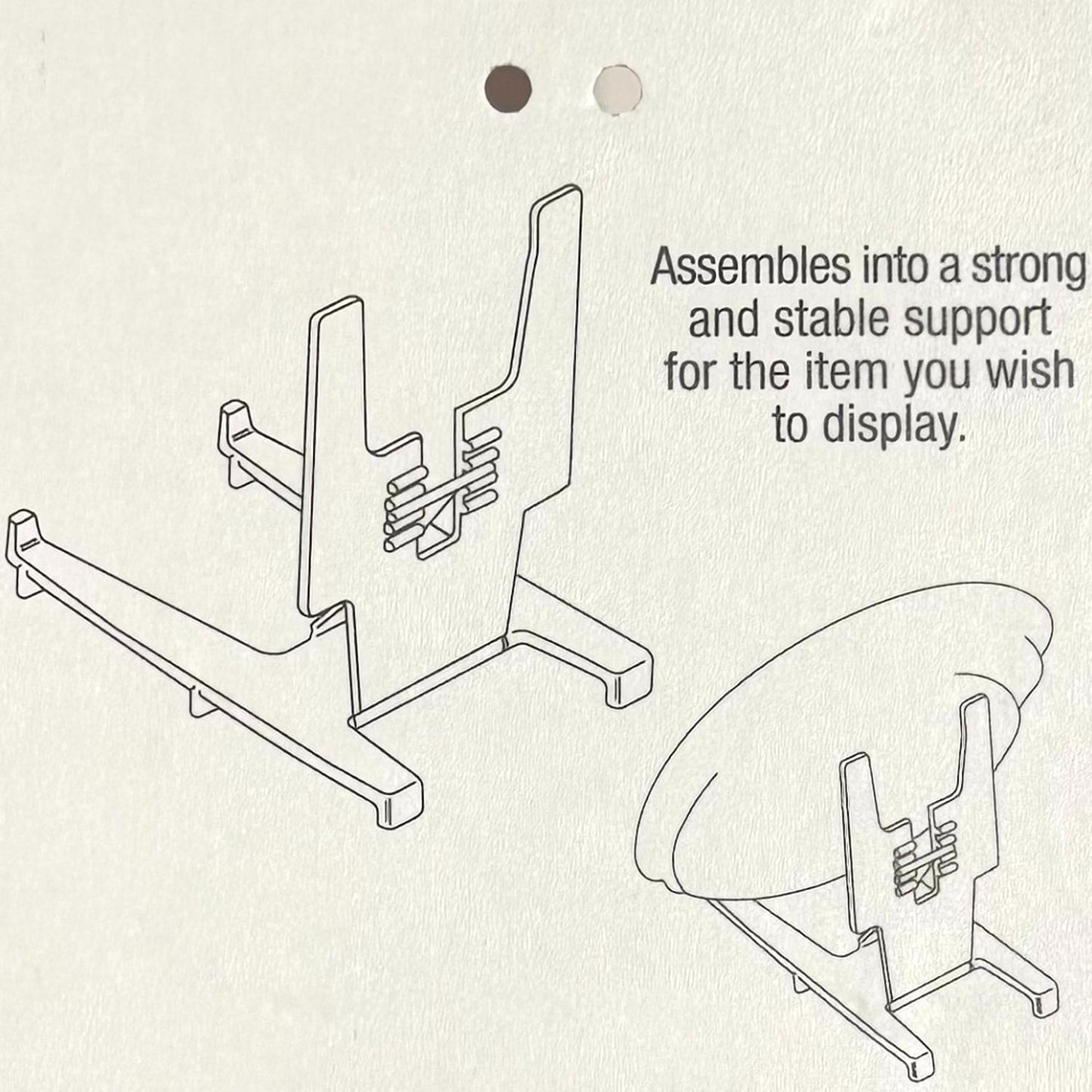 X Medium Adjustable Display Stand For Plates, Books, Photos, Mats 25cm