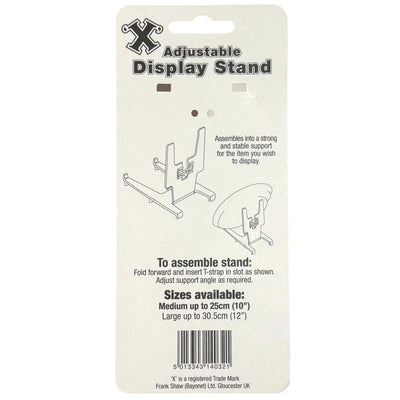 X Medium Adjustable Display Stand For Plates, Books, Photos, Mats 25cm