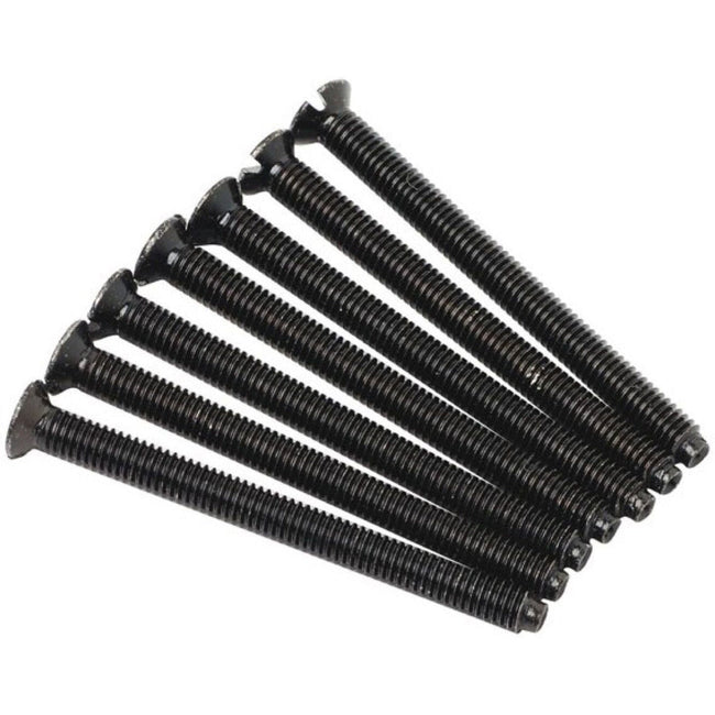 40mm Black Nickel Flat Head Electrical Screws M3.5 (100 Pack)